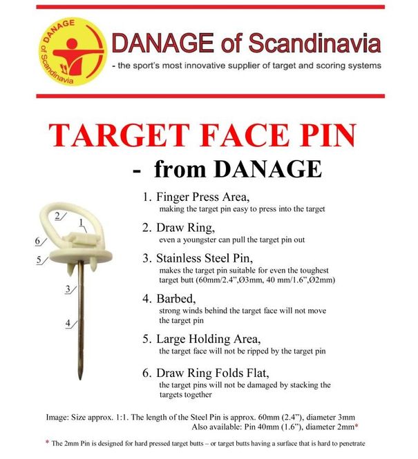 Hovedbilde Danage Targetpin 60mm